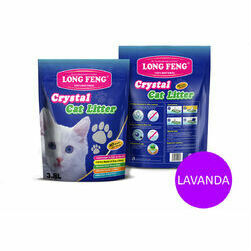 Silica gel cat litter Long Feng Lavender 3,8l - silikona smiltis