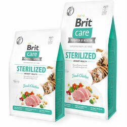 Brit Care Cat GF Sterilized Urinary Health Fresh Chicken 0,4 kg barība kaķiem