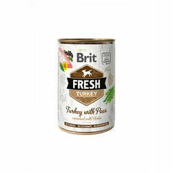 Brit Fresh Turkey&Peas 400 g - konservi suņiem