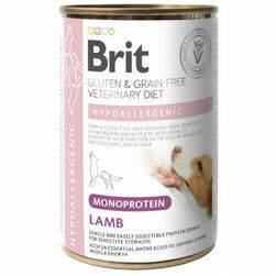 Brit GF Veterinary Diets Dog Can Hypoallergenic Monoprotein Lamb 400 g