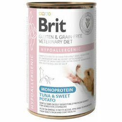 Brit GF Veterinary Diets Dog Can Hypoallergenic Monoprotein Tuna 400 g