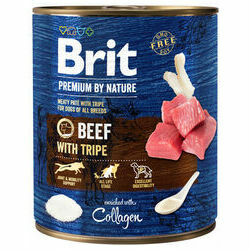 Brit Premium by Nature wet Beef with Tripes 800 g konservi suņiem