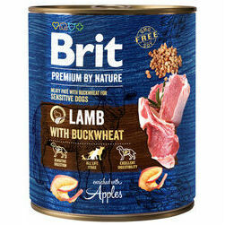 Brit Premium by Nature wet Lamb with Buckwheat 800 g mitrā barība suņiem