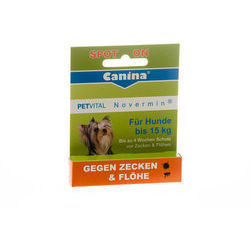 CANINA Petvital Novermin drops for dogs to 15kg 2ml