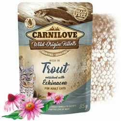 Carnilove Cat Pouch Trout Echinacea 85g mitrā barība kaķiem