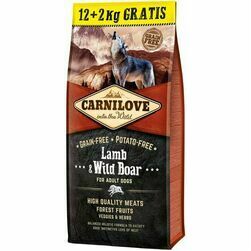 CARNILOVE Lamb & Wild Boar for Adult 12+2 kg barība suņiem
