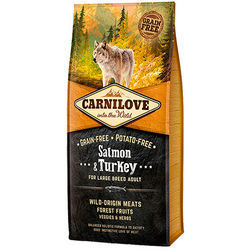 CARNILOVE Salmon & Turkey Large Breed Adult 12 kg barība suņiem