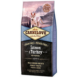 CARNILOVE Salmon & Turkey Puppy 12kg barība suņiem