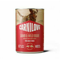 Carnilove Wild Meat Lamb&Wild Boar 400 g konservi suņiem