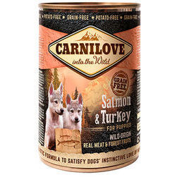 Carnilove Wild Meat Salmon & Turkey for Puppies 400 g konservi suņiem