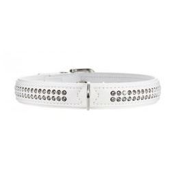 Collar Modern Art Deluxe 35 nickel Faux Leather white/white