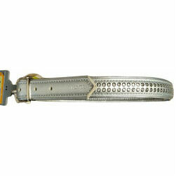 Collar Modern Art Deluxe 55 nickel Faux Leather silver/Faux Leather si