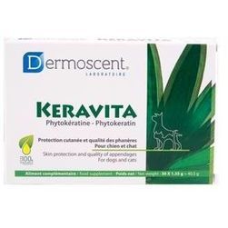 Dermoscent Keravita® N30 apmatojuma un nagu veselībai suņiem un kaķiem