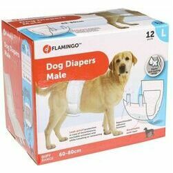 Flamingo autiņbiksītes suņiem For Male L 60-80cm 12gb.