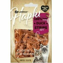 Flamingo gardumi kaķiem HAPKI DUCK STRIPS 50 g.