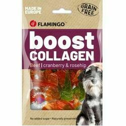 Flamingo gardumi suņiem Boost Chips with beef & collagen 60 g