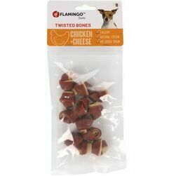 Flamingo gardumi suņiem DUETTO CHICKEN&CHEESE 6gb x 6cm,  90g