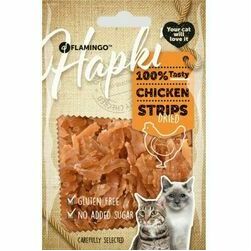 Flamingo gardums kaķiem HAPKI CHICKN Strips 50g