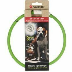 Flamingo LED kakla siksna VISIO GREEN 70 cm