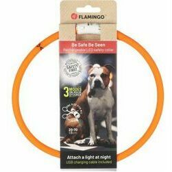 Flamingo LED kakla siksna VISIO oranza 70 cm