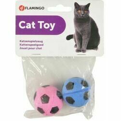 Flamingo rotaļlieta kaķiem SPONGE BALLS FOOTBALL 2gab.
