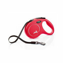 flexi New Classic L 5m red lente - pavada suņiem