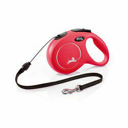 flexi New Classic M 5m red trose - pavada suņiem