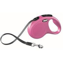 flexi New Classic S 5m pink lente - pavada suņiem