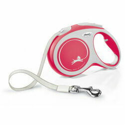 flexi New Comfort L lente 5 m, red - pavada suņiem