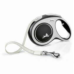flexi New Comfort L lente 8 m, black - pavada suņiem