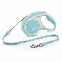 flexi New Comfort M 8 m light blue trose - pavada suņiem