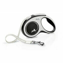 flexi New Comfort S tape 5 m, black - pavada suņiem