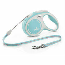 flexi New Comfort S trose 5 m, light blue - pavada suņiem