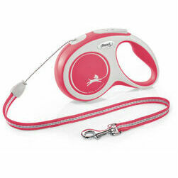 flexi New Comfort S trose 8 m, red - pavada suņiem