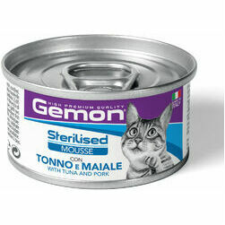 Gemon Cat Mousse Sterilised with Tuna and Pork 85 g