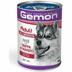GEMON Dog pate Adult with beef tripe 0.4 kg - pastēte suņiem