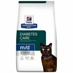 Hills Prescription Diet Cat M/D Diabetes/Weight Management 1,5kg barība kaķiem