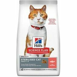 Hills Science Plan Cat Adult Sterilised 1-6 with Salmon 10 kg barība kaķiem
