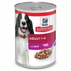 Hills Science Plan Dog Adult 1-6 with Beef 370g barība suņiem