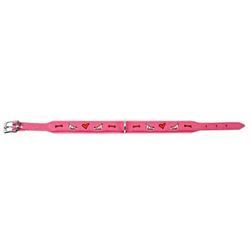 Karlie Flamingo ādas kakla siksna MONTENEGRO PINK 24mm, 35cm