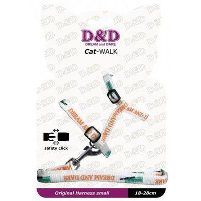 Krušu siksna D&D Cat-WALK/ORIGINAL SMALL white 18-28cm