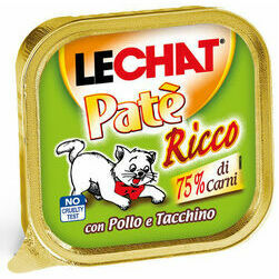LeChat Adult Pate Ricco with Chicken and Turkey 100 g