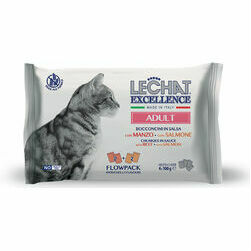 LeChat Excellence Multipack Pouches Adult with Beef / Salmon 4x100 g