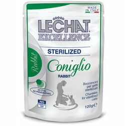 LeChat Excellence Pouch Sterilized Chunkies with Rabbit 100 g
