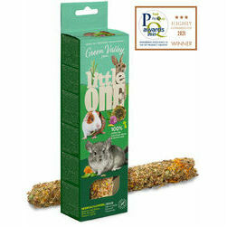 Little One Green valley Fully edible grain free stick for small mammals with herbs&flowers 160 g