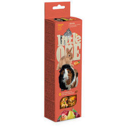 Little One Sticks for guinea pigs, rabbits and chinchillas with fruits 2х60 g in box