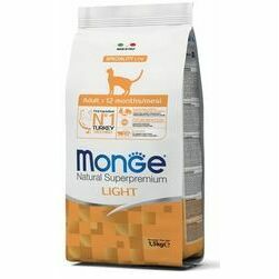 MONGE Adult Light Turkey 1,5 kg - barība kaķiem