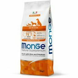 Monge All Breeds Adult Monoprotein Duck with Rice and Potatoes 12 kg - barība suņiem