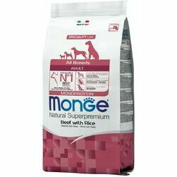 MONGE ALL BREEDS Adult Monoprotein Beef with Rice 2,5 kg - barība suņiem