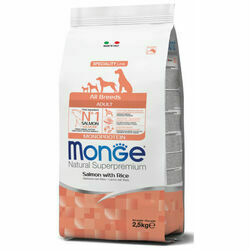 MONGE ALL BREEDS Adult Salmon and Rice 2,5 kg - barība suņiem